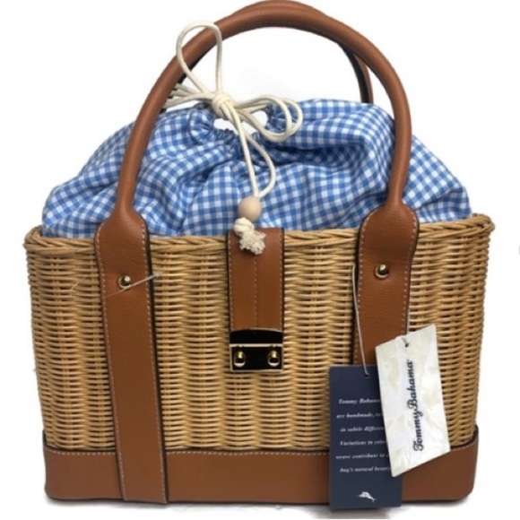 ISO Coastal Wicker Straw Rattan Bags Totes Must be MADE IN USA for photo shoot - Picture 3 of 8